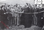1966 Eugenio Abbro inaugura Campo Sportivo ( Padre Arturo Iacovino Ugo Mughini Vescovo Alfredo Vozzi Gerardo Canora )